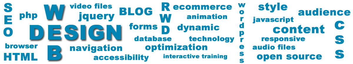 web related word cloud