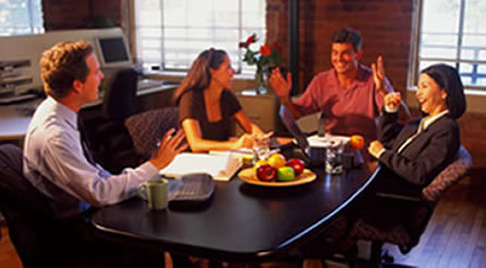 Photo of pleased clients