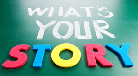 Whats Your Story graphic